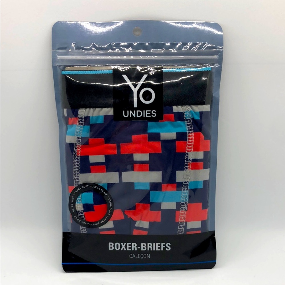 Yo Undies Men’s Boxer-Briefs, Size Small, NWT